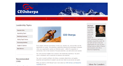 Desktop Screenshot of ceosherpa.com