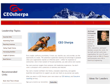 Tablet Screenshot of ceosherpa.com